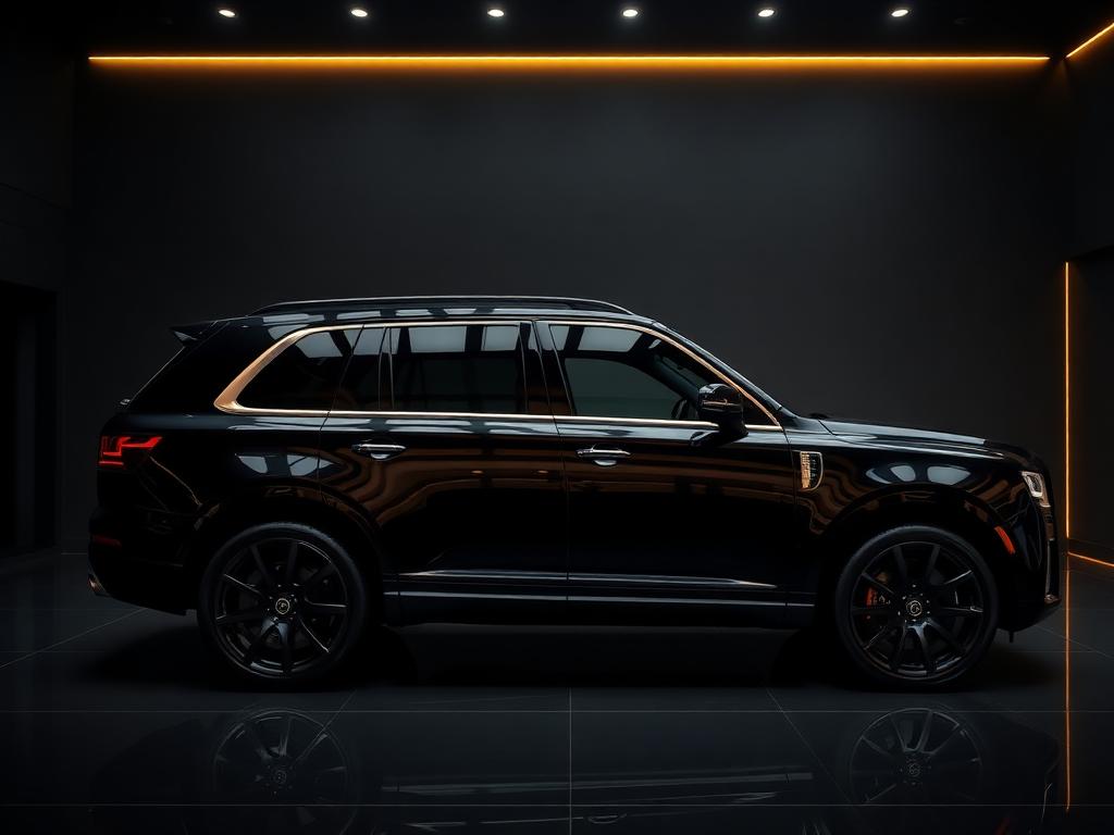 SUV Detail — luxury black vehicle